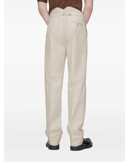 Maison Margiela Natural Buttoned Trousers for men