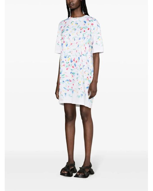 Marni Blue Dress Flowers