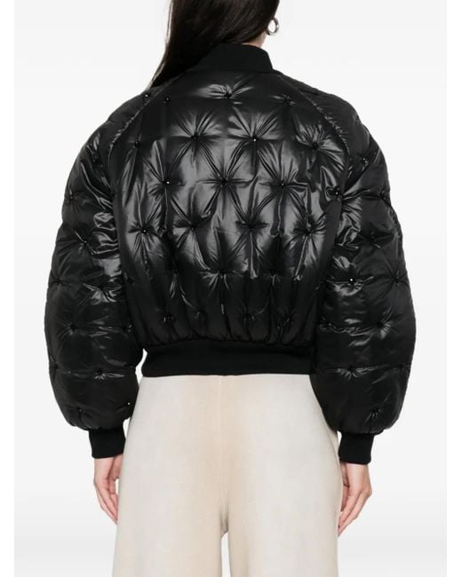Veste Bomber Matelassée À Ornements Amen en coloris Black