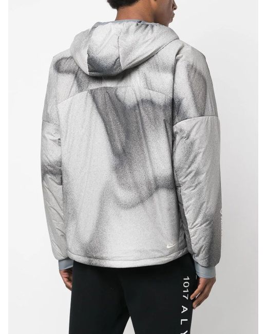 Nike Gray Tie-Dye Zipped Jacket for men