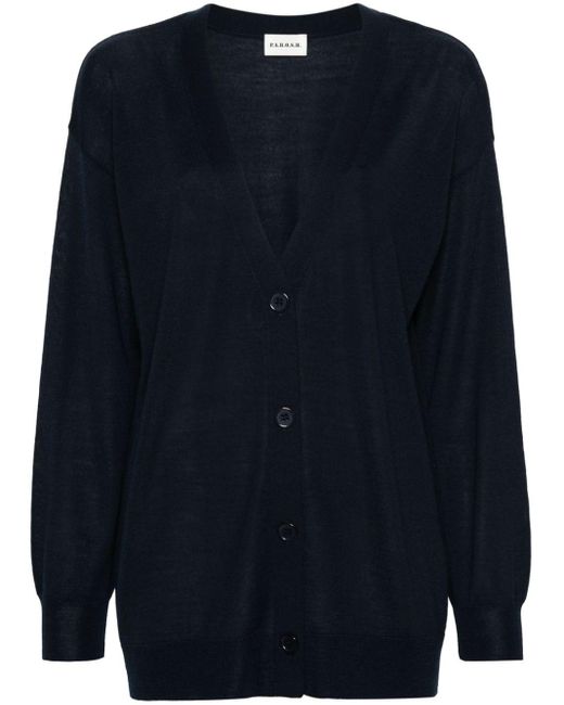 P.A.R.O.S.H. Blue Oversized Cardigan