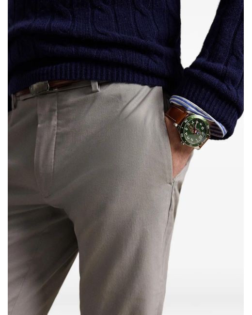 Polo Ralph Lauren Gray Greenwich Slim-Fit Trousers for men
