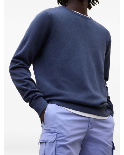 Ecoalf Blue Crewneck Sweater for men