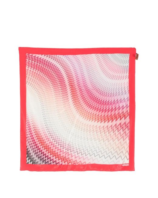 Missoni Pink Zigzag-Print Scarf