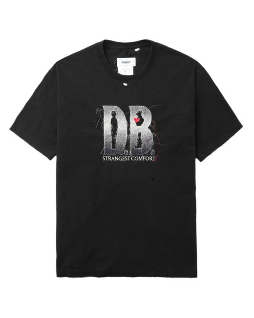 Doublet Black Graphic-print Cotton T-shirt for men