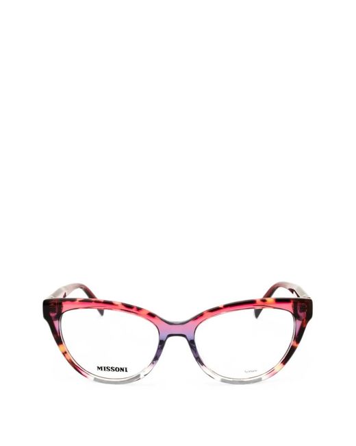 Missoni Pink Tortoiseshell-Effect Cat-Eye Glasses