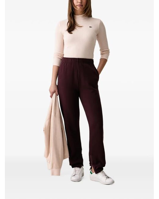Lacoste Red Logo-Patch Track Pants