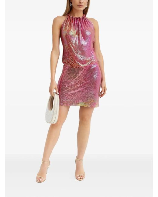 Nue Red Sequined Mini Dress