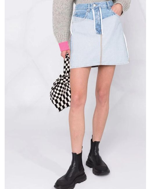 Helmut Lang Denim Rok in het Blue