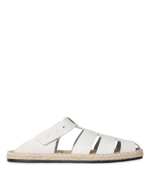 Osklen White Resort Leather Mules