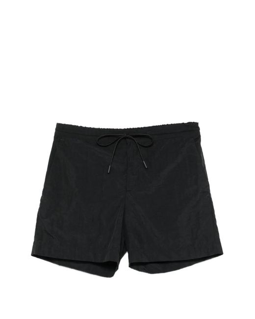 PT Torino Black Drawstring Shorts for men