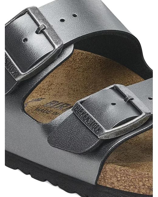 Birkenstock White Arizona Buckle-Fastening Sandals
