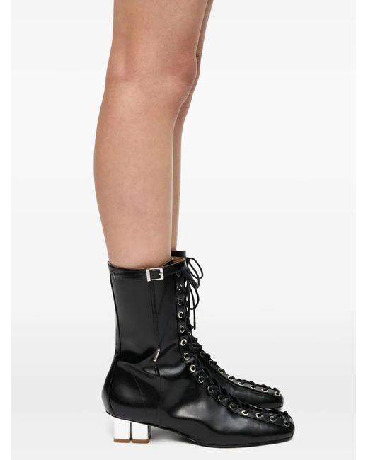 Ganni Black Leather Boots
