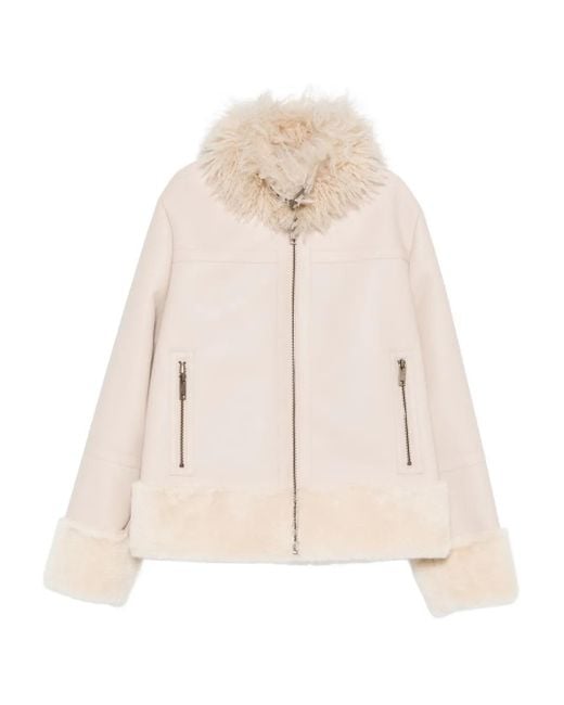 Twinset ジップアップ ジャケット Natural