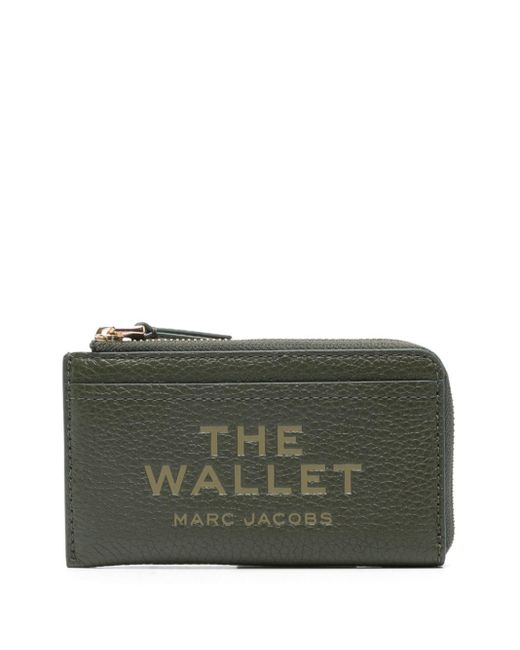 Marc Jacobs The Leather Portemonnee Met Rits in het Gray