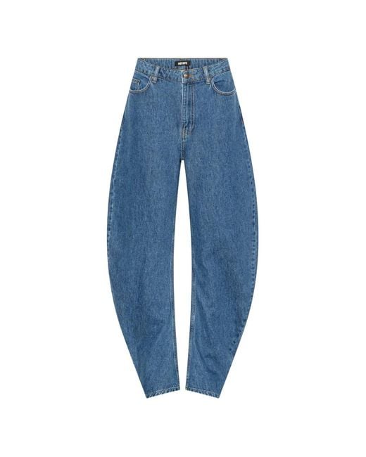 ROTATE BIRGER CHRISTENSEN Blue Jean À Design Drapé