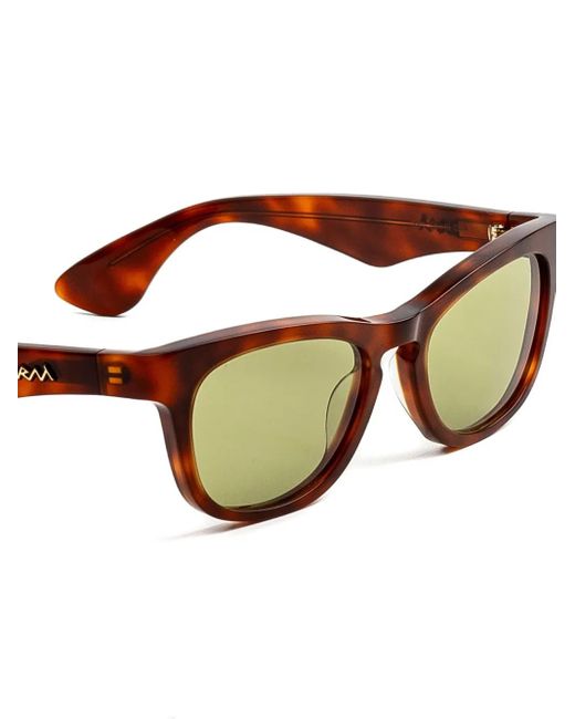 Marni Natural Geometric Frame Sunglasses