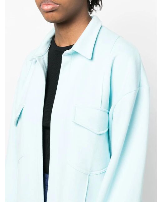 Giacca-Camicia Con Vestibilità Comoda di Styland in Blue