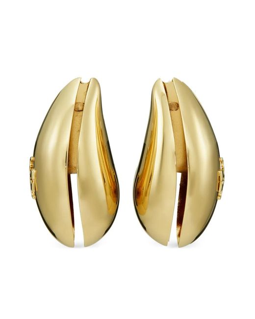Tory Burch Metallic Pierced Earrings, One Size