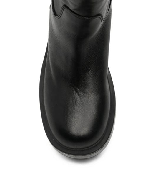 Vic Matié Black Stivale Xavier Leather Knee-High Boots