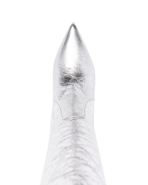 Bettina Vermillon White Josefine 55Mm Knee Boots