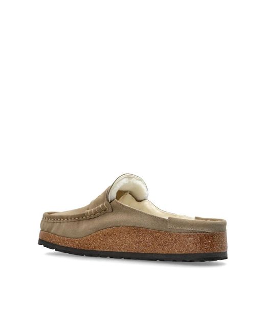 Birkenstock Brown Naples Slippers for men