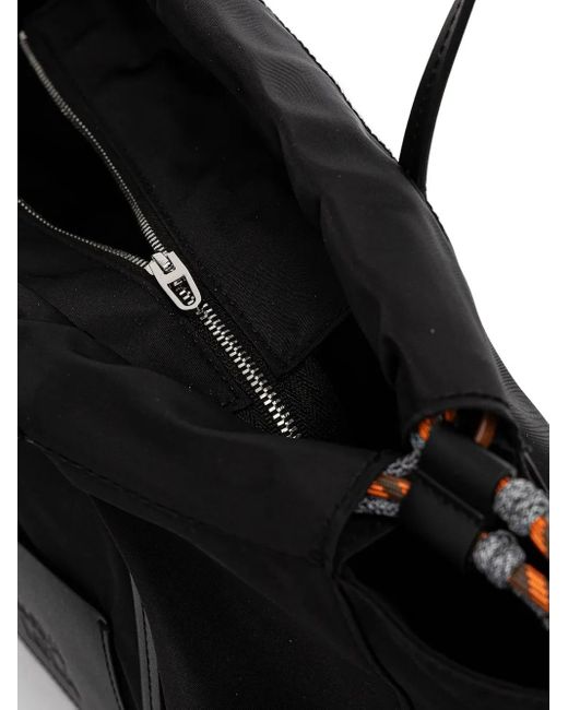 Bimba Y Lola Black Large Drawstring Tote Bag