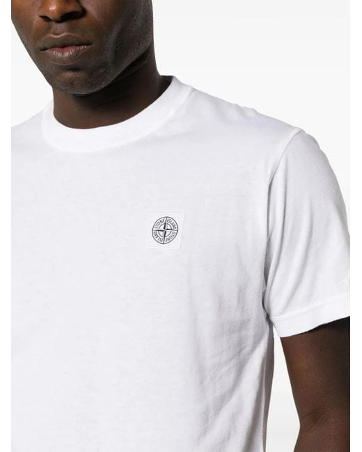 Stone Island White T-Shirts And Polos for men
