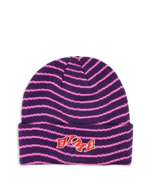Gorro College Wave Dime de hombre de color Purple