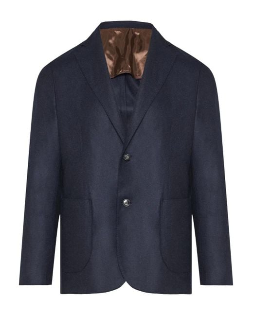 Barba Napoli Single-breasted blazer in Blue für Herren