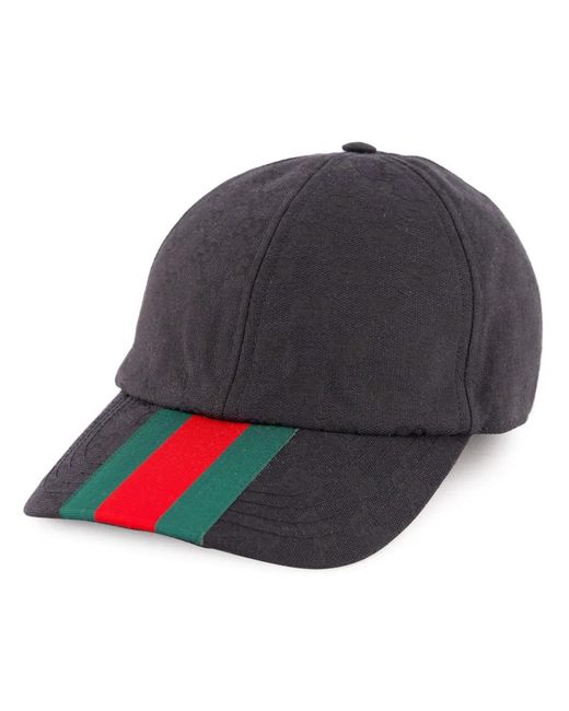 Gucci Honkbalpet Met Web-Detail in het Blue voor heren