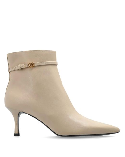 Tory Burch Natural Stiefel mit Double T