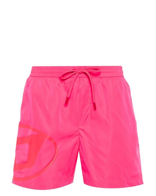 DIESEL Pink Bmbx-rio-41 Swim Shorts for men