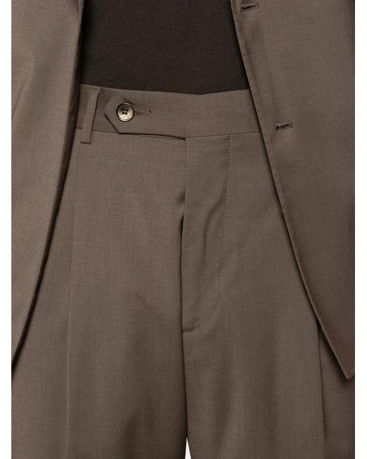 Manuel Ritz Gray Double-Breasted Suit for men