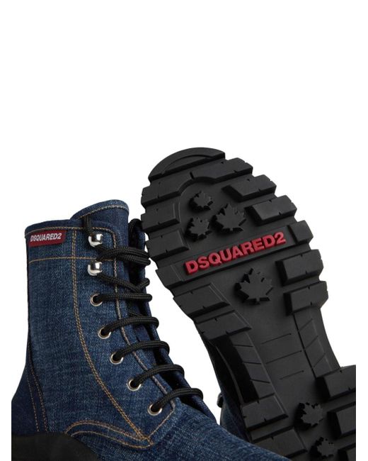 Stivali stringati di DSquared² in Blue