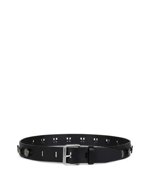 032c White Souvenir Medallion Belt for men
