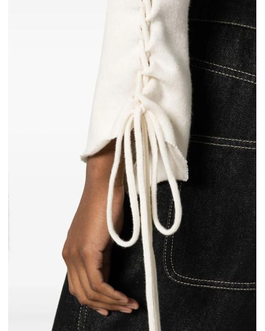 Julfer White X-Tina Knitted Top