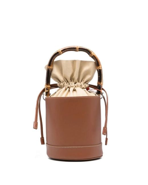 Simon Miller Brown Tiki Top-Handle Leather Tote Bag