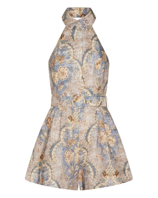 Zimmermann Multicolor Playsuits