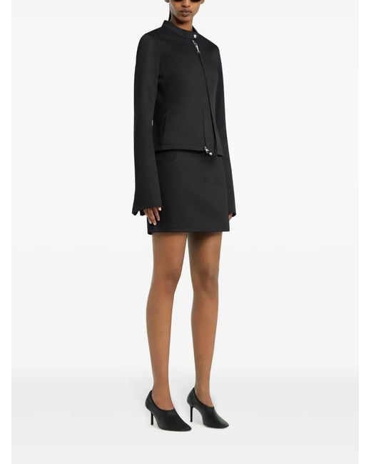 Courreges Black Zip-Strap Jacket