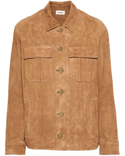 Zadig & Voltaire Brown Kuba Suede Jacket