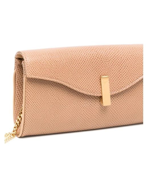 Giuseppe Zanotti Natural Flutie Clutch Bag