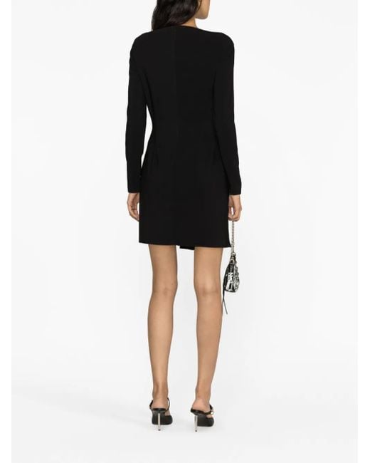 DSquared² Black Boat Neck Mini Dress