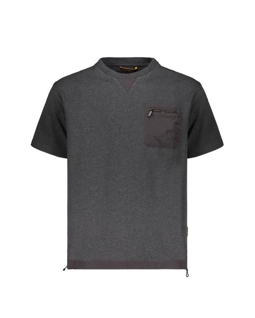 Moorer Black Zip-Pocket T-Shirt for men