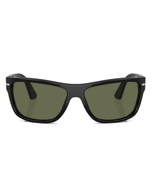 Persol Green Rectangle-Frame Glasses
