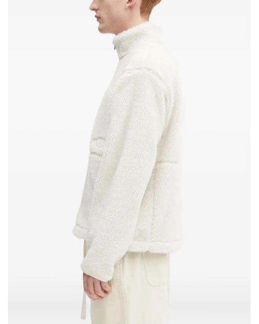 The North Face White Heritage Extreme Pile Half-Zip Jacket for men
