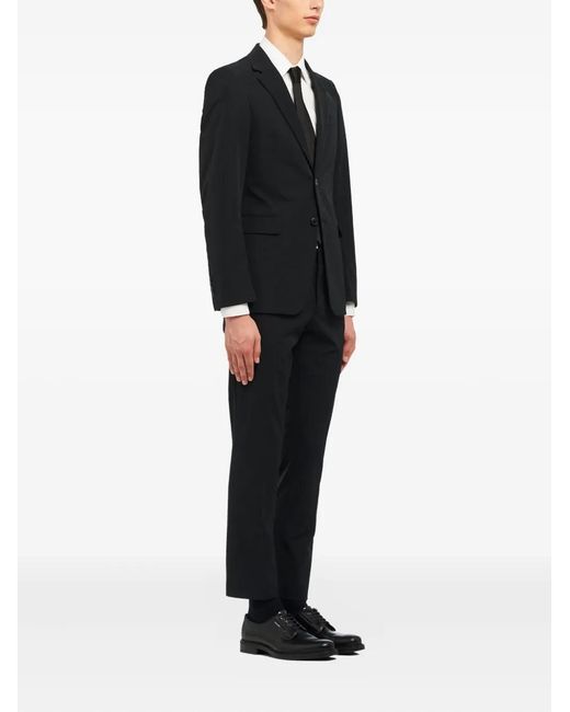 Prada Black Single-Breasted Suit for men