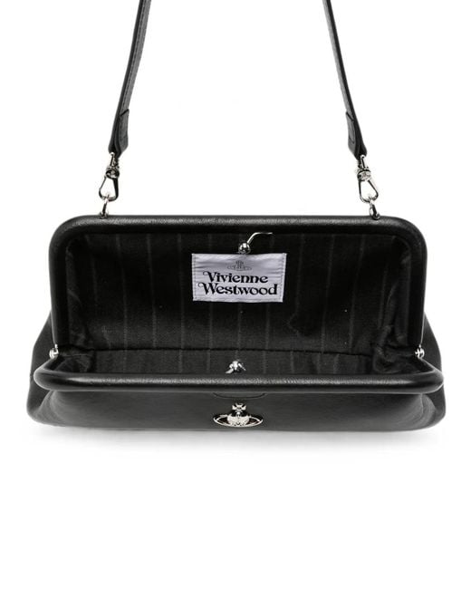 Vivienne Westwood Black Jane Orb-Plaque Tote Bag