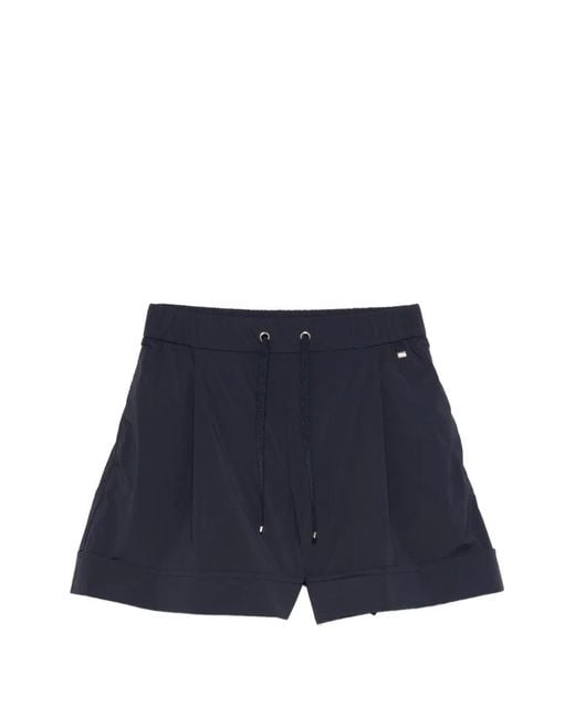 Herno Blue Nylon Shorts