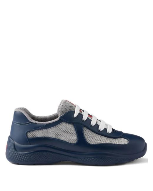 Prada Blue Logo Sneakers